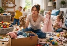 Decluttering con figli: barzelletta crudele Decluttering con figli