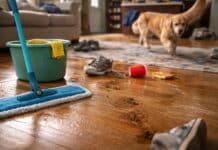 Pavimenti: puliti per 6 minuti, massimo Pavimenti: puliti per 6 minuti